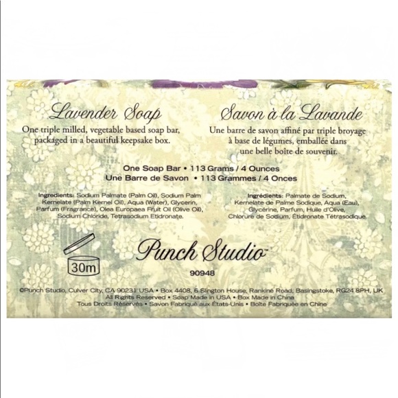 Punch Studio Purple Orchids 4 oz Lavender Soap in 3D Envelope Pouch 90948 - Picture 8 of 8